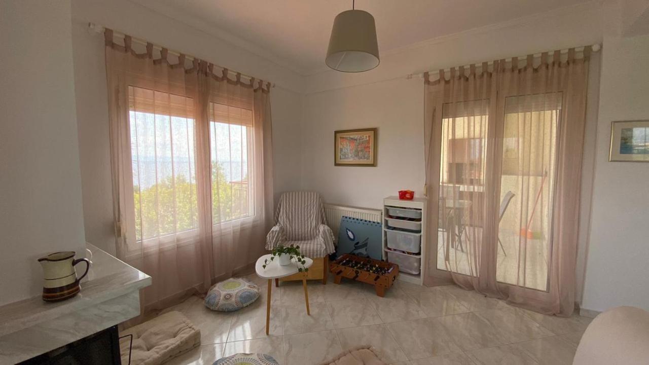 Amazing Sea View Loft, Afytos Apartment Bagian luar foto