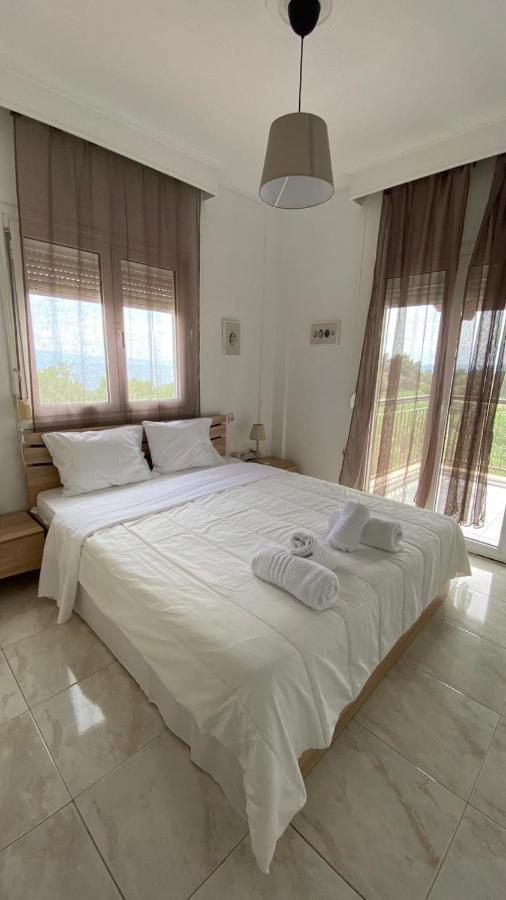 Amazing Sea View Loft, Afytos Apartment Bagian luar foto
