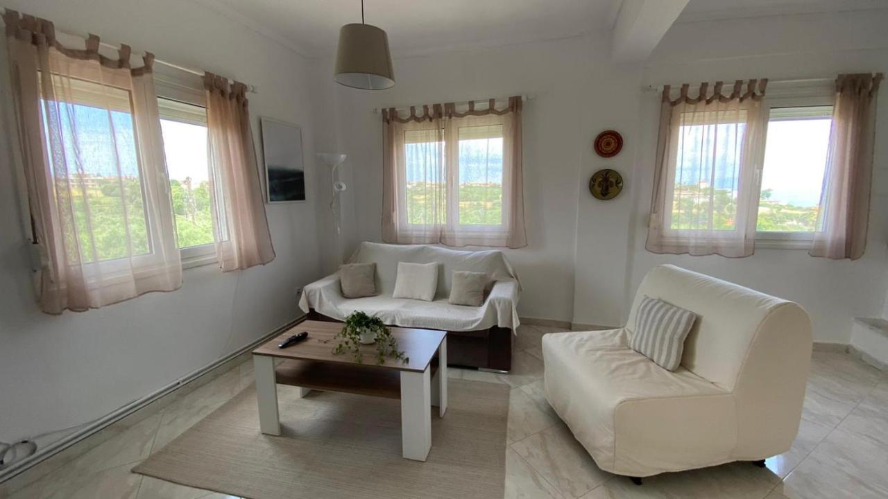 Amazing Sea View Loft, Afytos Apartment Bagian luar foto