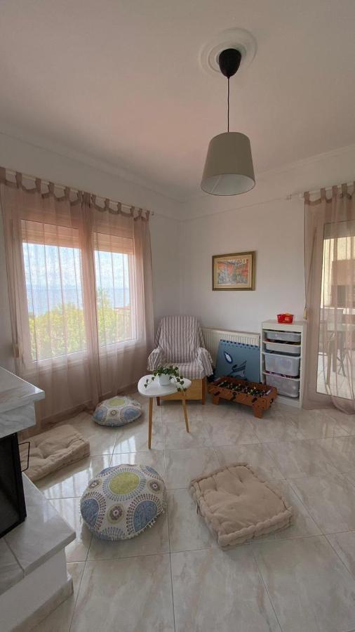 Amazing Sea View Loft, Afytos Apartment Bagian luar foto