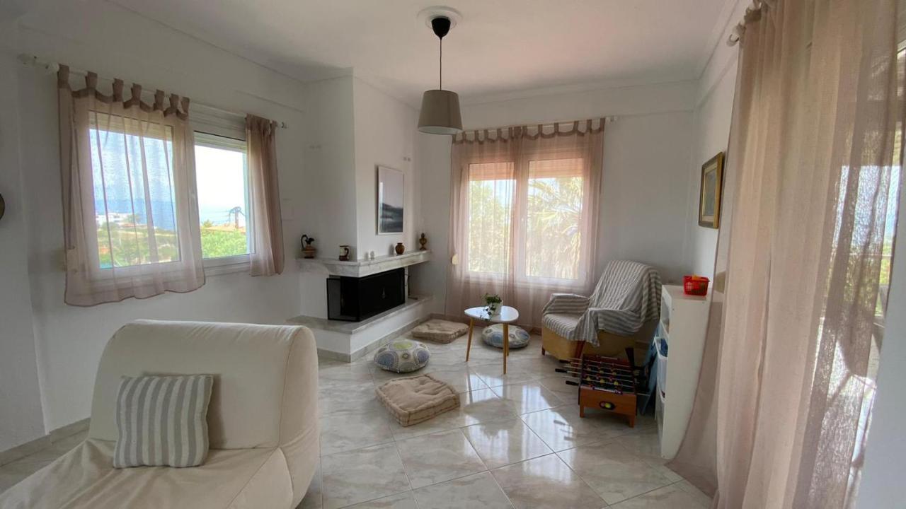 Amazing Sea View Loft, Afytos Apartment Bagian luar foto