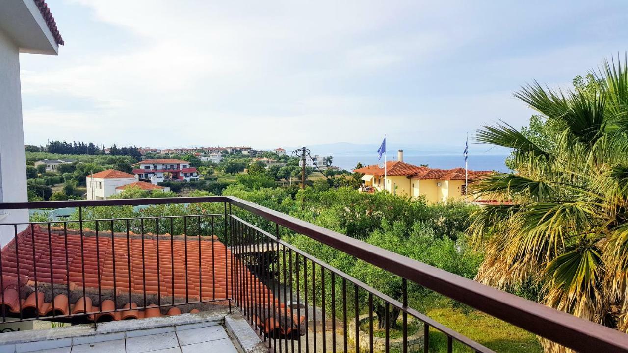Amazing Sea View Loft, Afytos Apartment Bagian luar foto