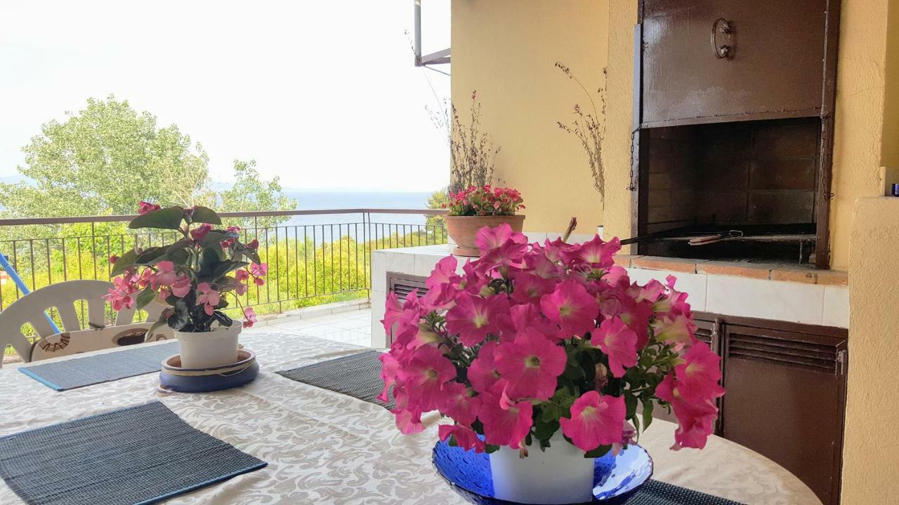 Amazing Sea View Loft, Afytos Apartment Bagian luar foto